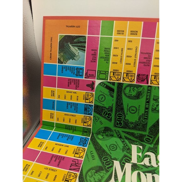 Easy Money 1974 Board Game Replacement Parts Pieces Game Board Red 4620 - Picture 5 of 9